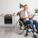 Lightweight manual wheelchair designed for everyday comfort and daily use in a home environment.